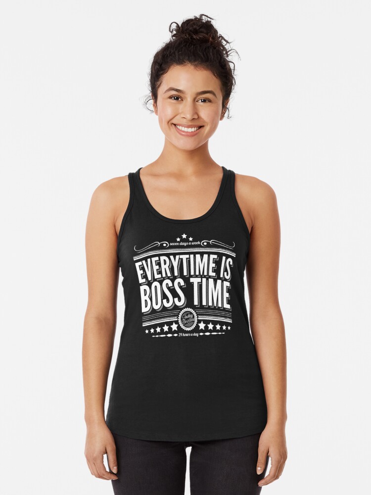 Every time is Boss time (Springsteen tribute) Racerback Tank Top